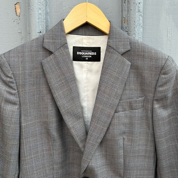 DSquared2 Houndstooth Wool Blazer, size 38 (US 4/6) - Picture 3 of 13